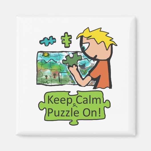 保Calmジグソーパズル マグネット (正面)