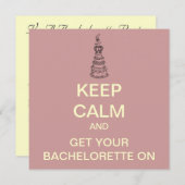 保CALMバチェロレッテカスタム招待状(赤面) 招待状 (正面/裏面)