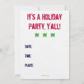 保CALMホリデーパーティー招待状 招待状 (裏面)