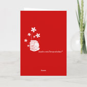 保Calm忙し and Look （任意の色） カード (裏面)