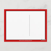 保Calm忙し and Look （任意の色） ポストカード (裏面)