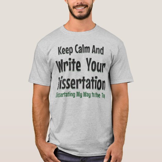 保Calm書 And Your Dissertion Doctoral Tシャツ (正面)