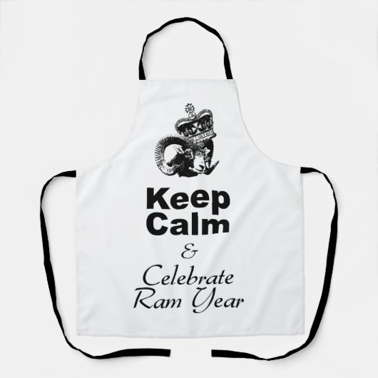 保Calm祝 and Ram年aoA エプロン (正面)
