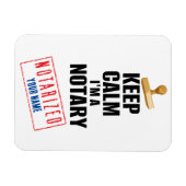 保Calm私は公証人の名カスタマイズ前 マグネット (横)