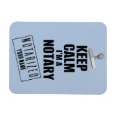 保Calm私は公証人の名カスタマイズ前 マグネット (横)