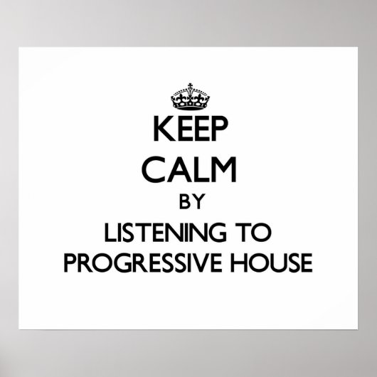 保CALM聞 to PROGRESSIVE HOUSE ポスター (正面)