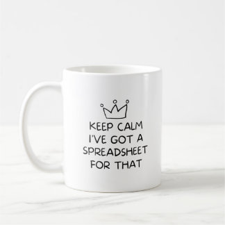 保Calm表計算得担当おもしろい者 コーヒーマグカップ