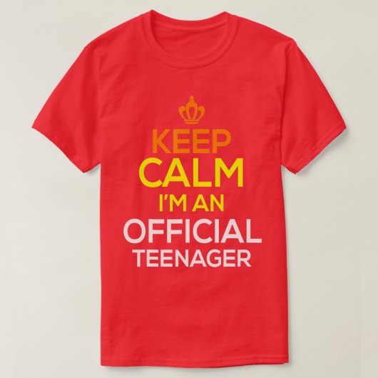 保Calm誕生日公式女子13位おもしろい女子 Tシャツ (デザイン正面)