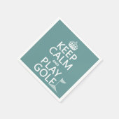 保Calm遊とGolf – 全カラー スタンダードカクテルナプキン (角)