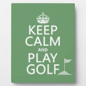 保Calm遊とGolf – 全カラー フォトプラーク (正面)