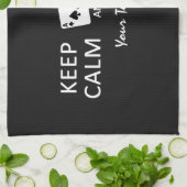 保CALM遊カスタムトランプのポーカー キッチンタオル (折り畳み)