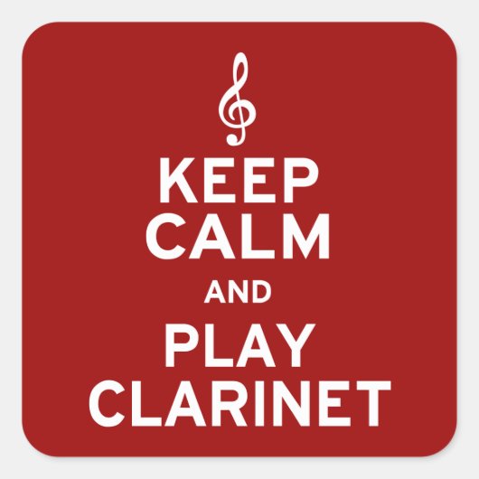 保Calm遊 Clarinet スクエアシール (正面)
