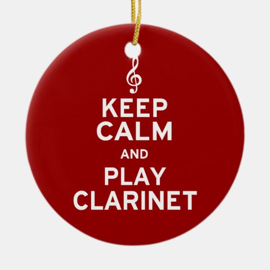 保Calm遊 Clarinet セラミックオーナメント (正面)