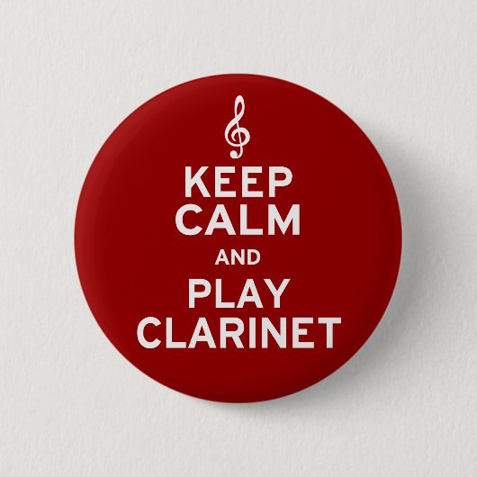保Calm遊 Clarinet 缶バッジ (正面)