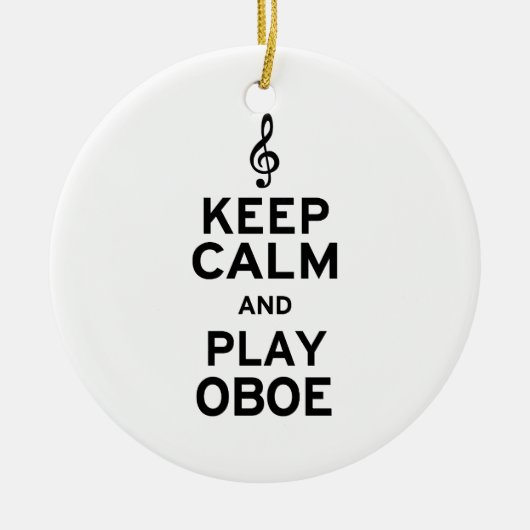 保Calm遊 Oboe セラミックオーナメント (正面)