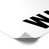 保Calm遊 Water Polo Poster – ホワイト ポスター (角)