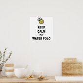保Calm遊 Water Polo Poster – ホワイト ポスター (キッチン)