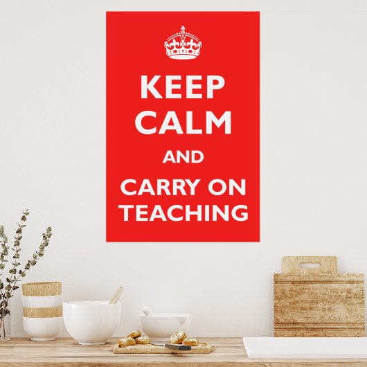 保Calm運 On教え's ポスター (キッチン)