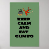 保Calm食べ and Gumbo Poster ポスター (正面)