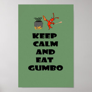保Calm食べ and Gumbo Poster ポスター