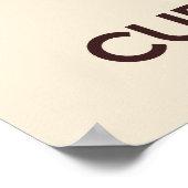 保Calm食べ Cupcakesポスタープリント ポスター (角)