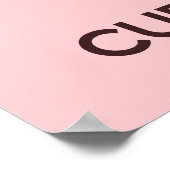 保Calm食べ Cupcakesポスタープリント ポスター (角)