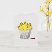 保Calm食べ Friesポップ・アートの Art カード (黄色い花)