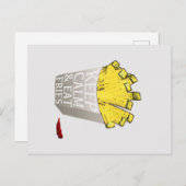 保Calm食べ Friesポップ・アートの Art ポストカード (正面/裏面)