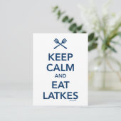 保Calm食べ Latkes ポストカード (スタンド正面)