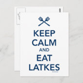 保Calm食べ Latkes ポストカード (正面/裏面)