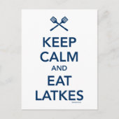 保Calm食べ Latkes ポストカード (正面)