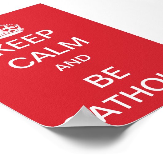 保Calm – カトリック ポスター (角)