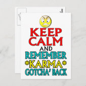 保Calm - – カルマ ポストカード (正面/裏面)