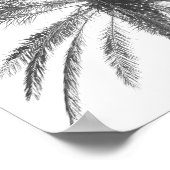 保Calm & リラックス Under The Palms熱帯引用文 ポスター (角)