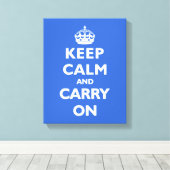 保Calm – 任意の色の背景！ キャンバスプリント (インサイチュ (ウッドフロア))