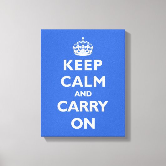 保Calm – 任意の色の背景！ キャンバスプリント (正面)