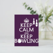 保Calm 保 And ボーリング（すべての色） ポストカード (スタンド正面)