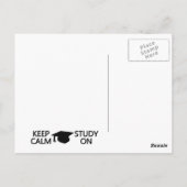 保Calm & 勉強オンカスタムポストカード ポストカード (裏面)