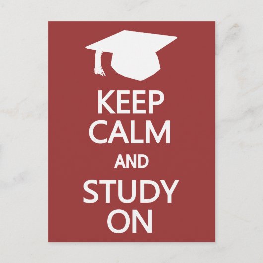 保Calm & 勉強オンカスタムポストカード ポストカード (正面)