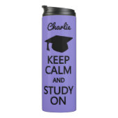 保Calm & 勉強オン名前をカスタムする&カラータンブラー タンブラー (回転右)