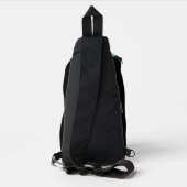 保Calm & 勉強サイケ名前をカスタムする、文字&カラー スリングバッグ (裏面)