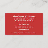 保Calm & 勉強Onカスタム学生用カード コーリングカード (裏面)