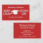 保Calm & 勉強Onカスタム学生用カード コーリングカード (正面/裏面)