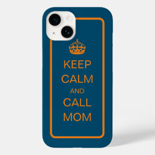 "保Calm"王冠と[電話ママ]カスタム Case-Mate iPhone 14ケース
