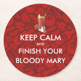 保Calm -血 ラウンドペーパーコースター