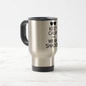 保Calm & 衣服Shades mug -スタイルを選択 トラベルマグ (正面左)