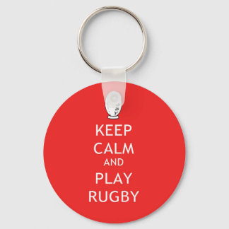保Calm & 遊 Rugby キーホルダー