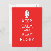 保Calm & 遊 Rugby ポストカード (正面/裏面)