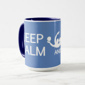 保Calm & 遊 Water Poloカスタム mug マグカップ (正面左)
