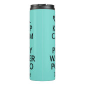 保Calm & 遊 Water Polo名前をカスタムする&カラー タンブラー (裏面)